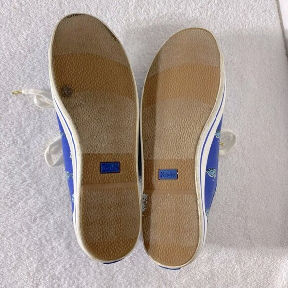 Keds For Kate Spade Blue Seahorse Lace Up Low Top Sneakers 10 - Picture 6 of 12
